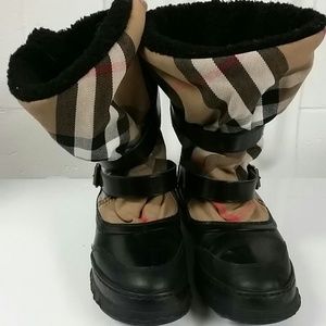 Burberry Plaid Boots