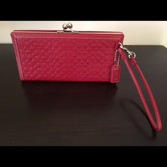 Red Coach clutch with Wrislet