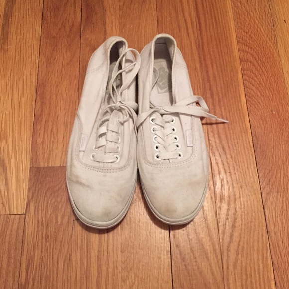 Woman's White Vans