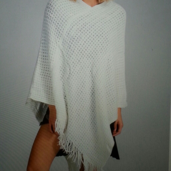 Knit poncho