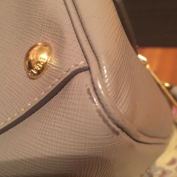 Authentic Prada Saffiano Lux Tote in grey color - Picture 4 of 4