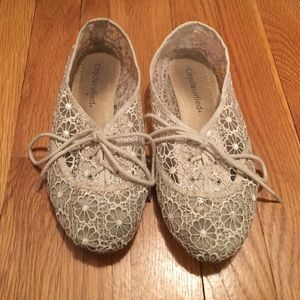 Cute Floral Crotchet Flats