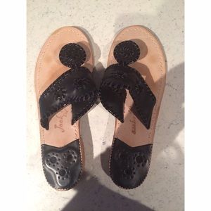 Jack Rogers Black Sandals