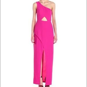Bcbg fuchsia gown size 0.
