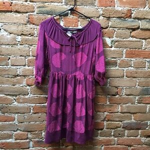 SALE Anthropologie silk dress "Girls from Savoy"