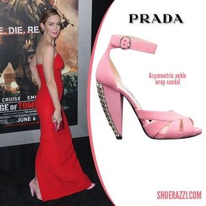Prada - suede jewel-heel pumps