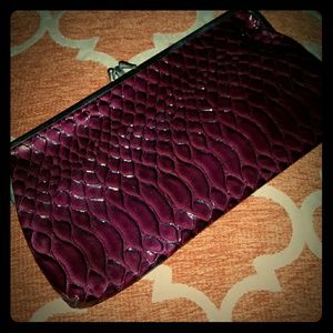 Depeche Mode Purple Snakeskin Clutch