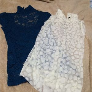 Express lace top, The Limited sheer sleeveless top