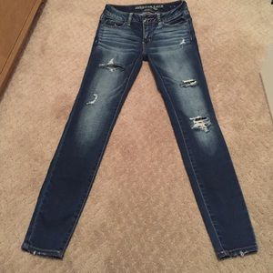 American Eagle distressed denim