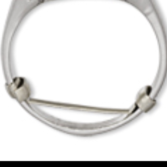 Sterling silver CZ diamond engagement ring - Picture 4 of 4