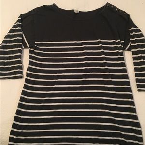 J Crew Navy Stripped Sweater