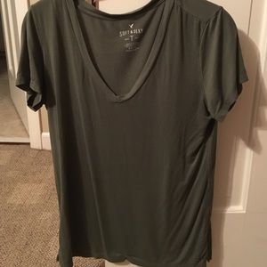 Forest Green American Eagle "Soft & Sexy" Top