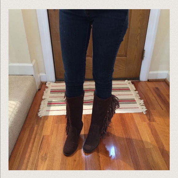 🎉HP🎉 Black Suede Leather Boots - Picture 3 of 4