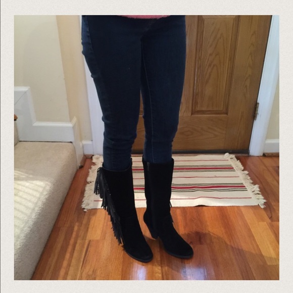 🎉HP🎉 Black Suede Leather Boots - Picture 4 of 4