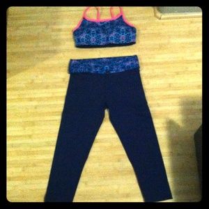 Sports bra and matching Capri
