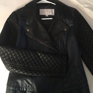 Two Tone Leather Jacket