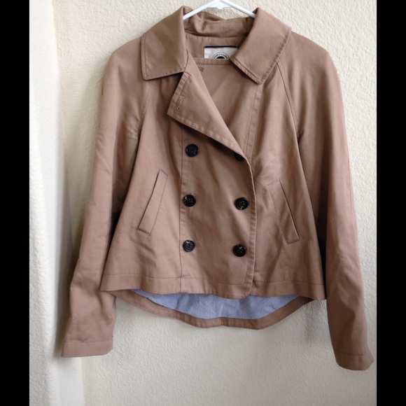Anthropologie cotton trench/swing jacket