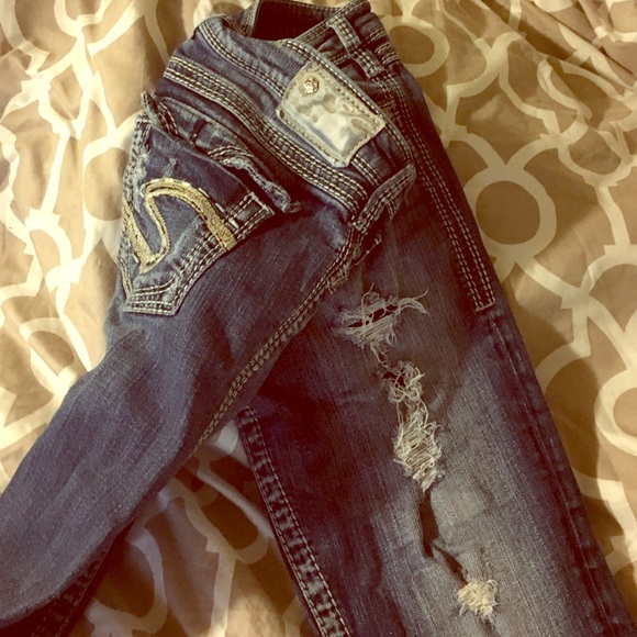 Silver Buckle Jeans