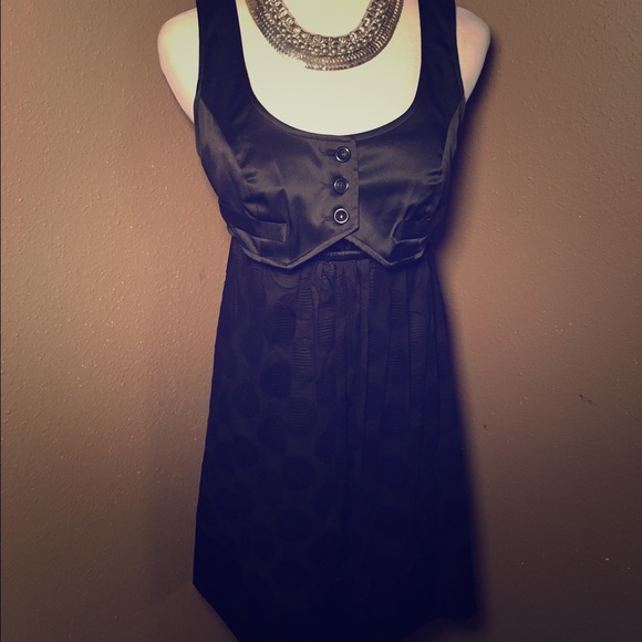 Adorable black polkadot Candies dress Sz 3