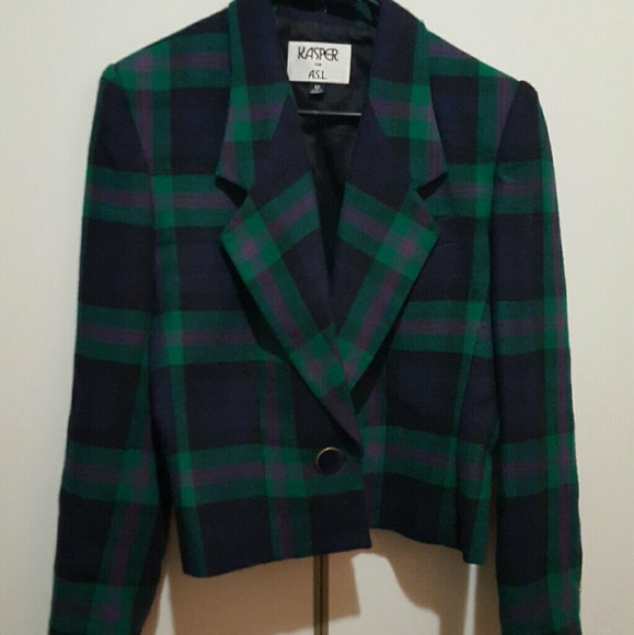 Vintage 90's Plaid Blazer
