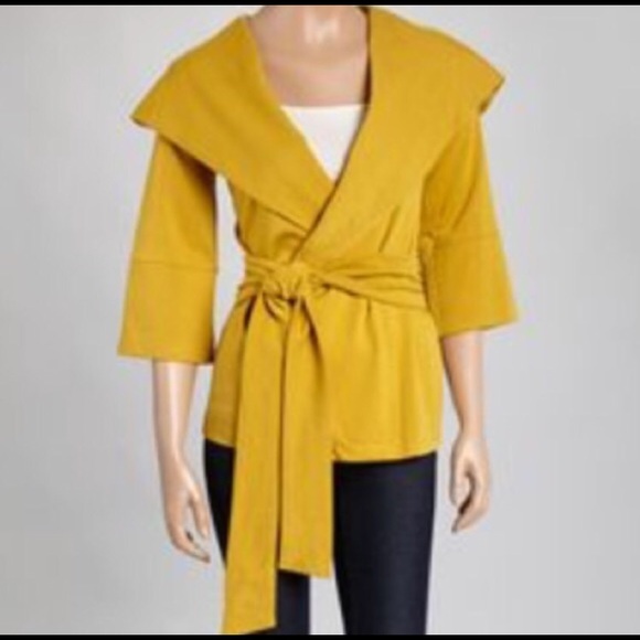 Boutique Mustard Yellow Cardigan