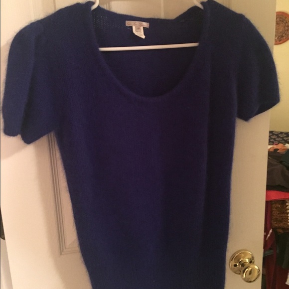 Urban Outfitters fuzzy short-sleeve sweater