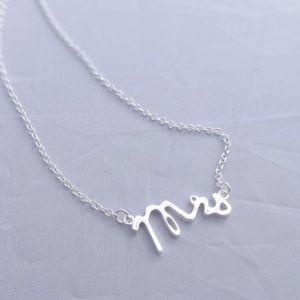 Silvertone Mrs. Necklace