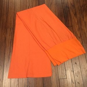 Knit fold over linen pants