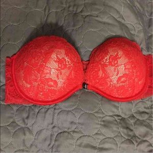 Victoria's Secret pink strapless bra