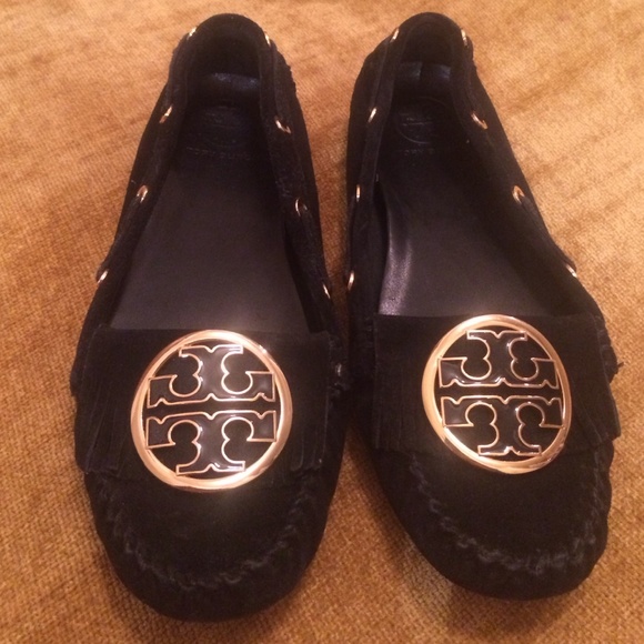 Tory Burch Fringe Moccasin Flats
