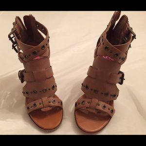Tan sandals with amazing detailing
