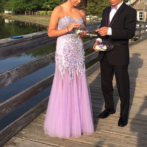 Angela and Alison Lilac Prom Dress