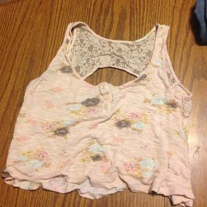 floral belly shirt