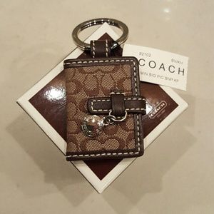 Coach Mini Photo Holder Keychain
