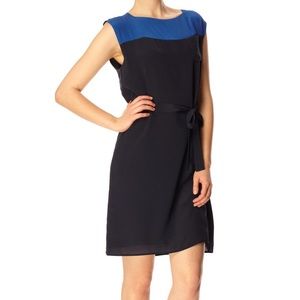 2-tone silk tunic dress