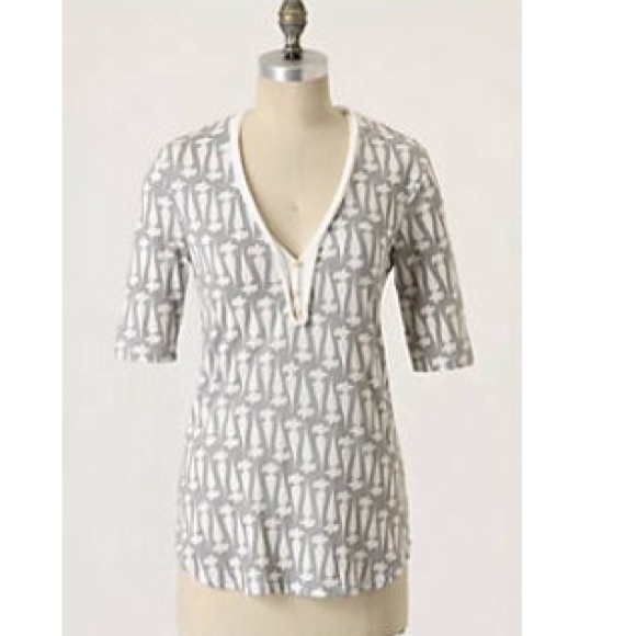 Anthropologie carrot print top