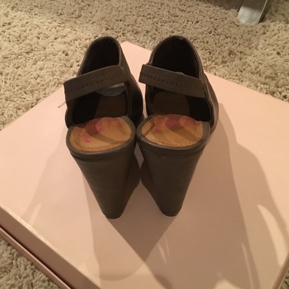 Unlisted sling back chunky wedge sandals - Picture 3 of 4