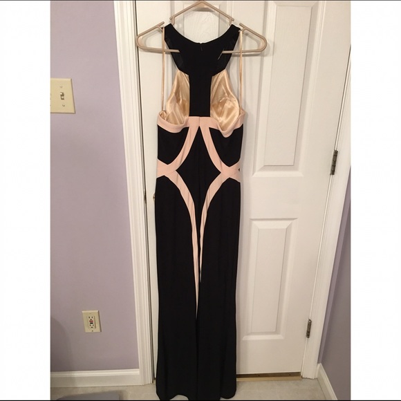 Black and Nude Prom Dress - Picture 2 of 4