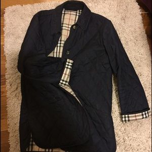Navy Quilted Jacket