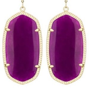 Purple Jade Danielle Earrings