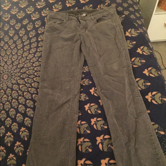 JCrew Dark Navy-Gray Corduroy Pants