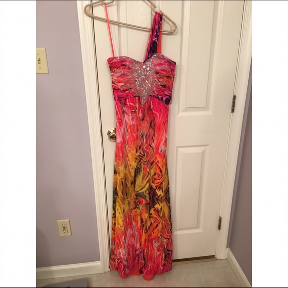 Multi Colored prom dress