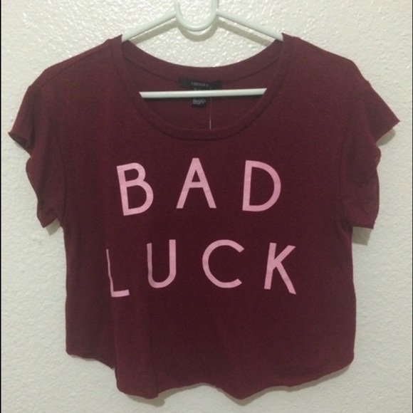 "Bad Luck" Crop Top