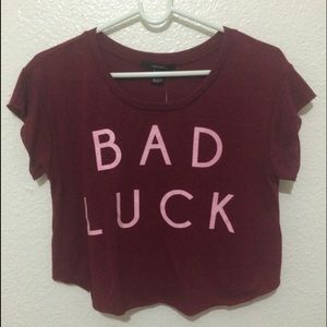 "Bad Luck" Crop Top