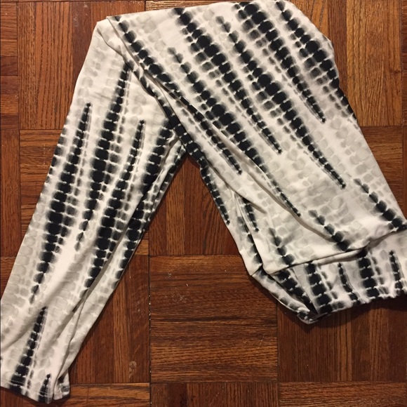 Lularoe Pants Tie Dye Black White Unicorn Leggings Os Poshmark