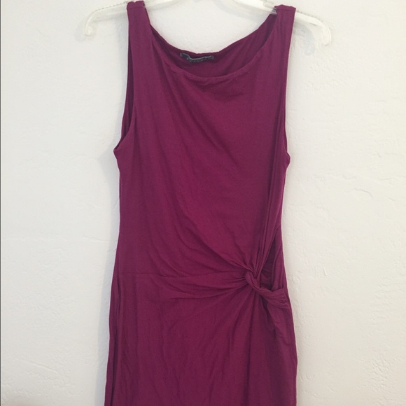 Velvet dress in purple