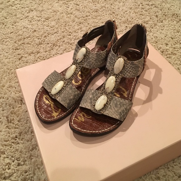 Sam Edelman zipper back sandals