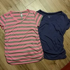 2 maternity shirts