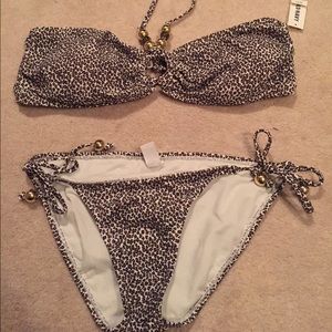 Old Navy Cheetah Print Bathing Suit TOP WITH TAGS