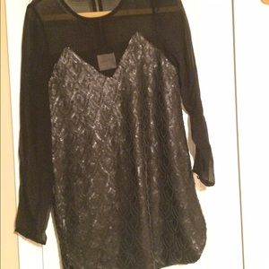 Sequin shift dress